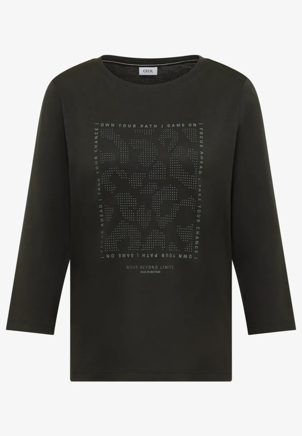 Shirt met edelstenen