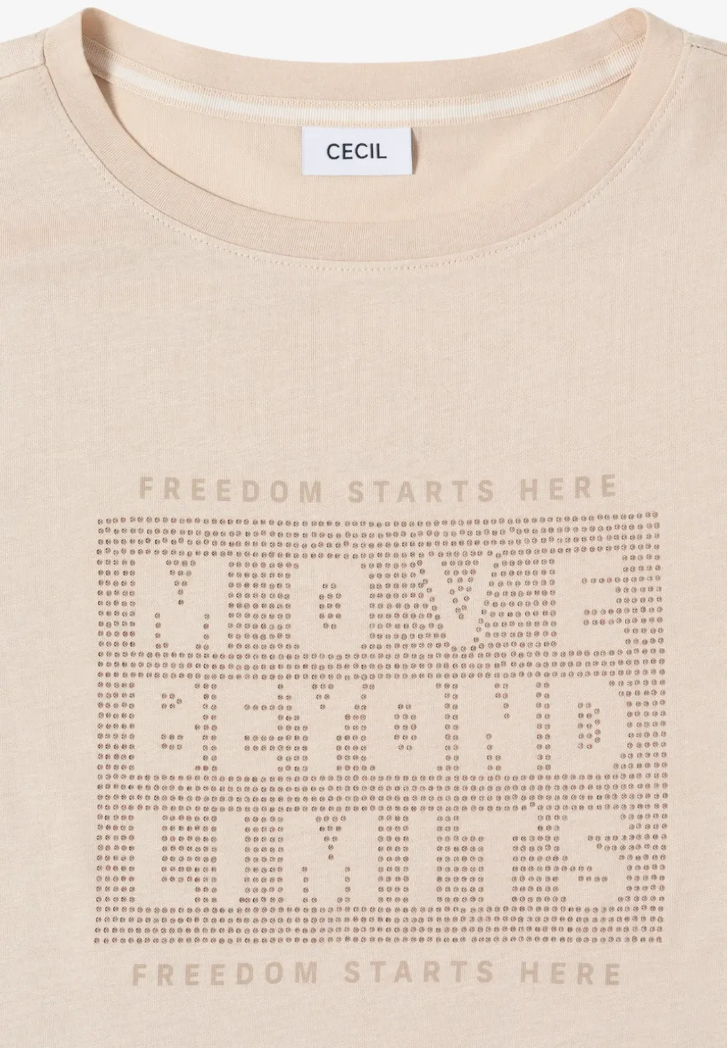 Shirt met edelstenen