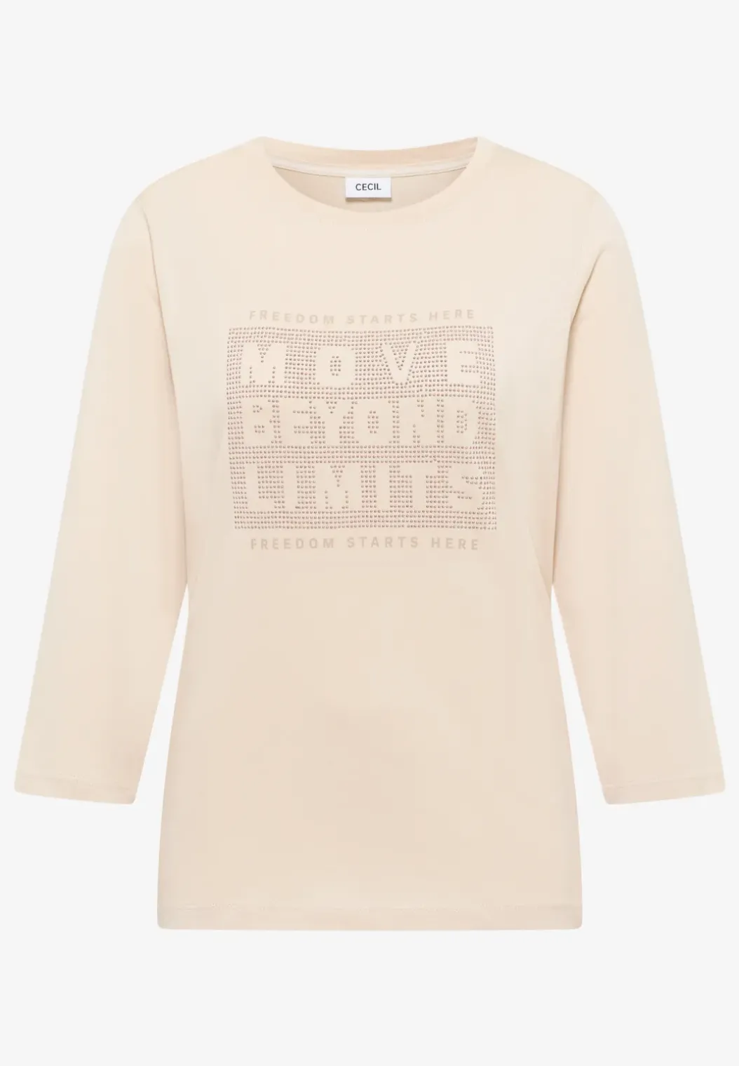 Shirt met edelstenen