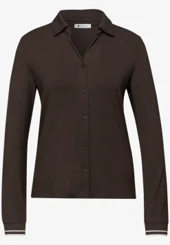 Shirt met een blouse-look