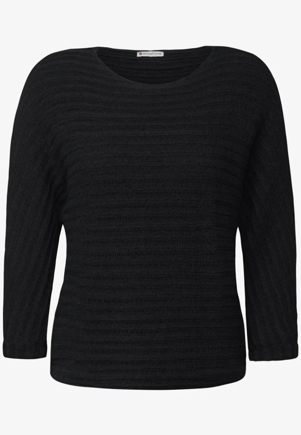 Shirt met gebreide look
