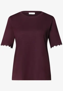 Shirt met gehaakte details op de mouwen