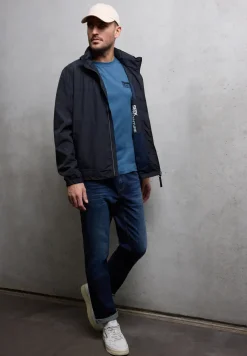 Shirt met gemêleerde look