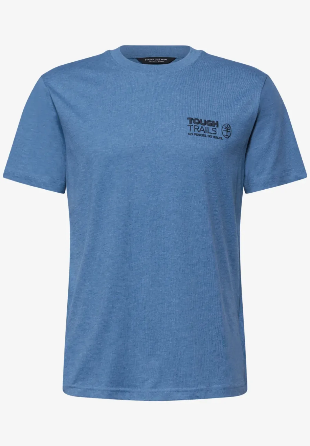 Shirt met gemêleerde look