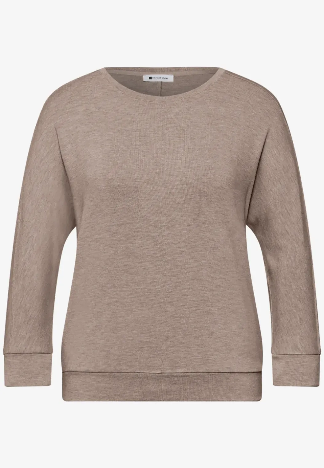 Shirt met gemêleerde look