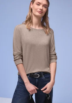 Shirt met gemêleerde look