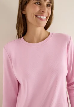 Shirt met geribde structuur