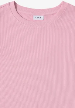Shirt met geribde structuur