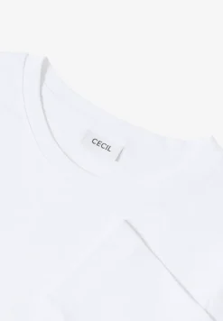Shirt met geribde structuur