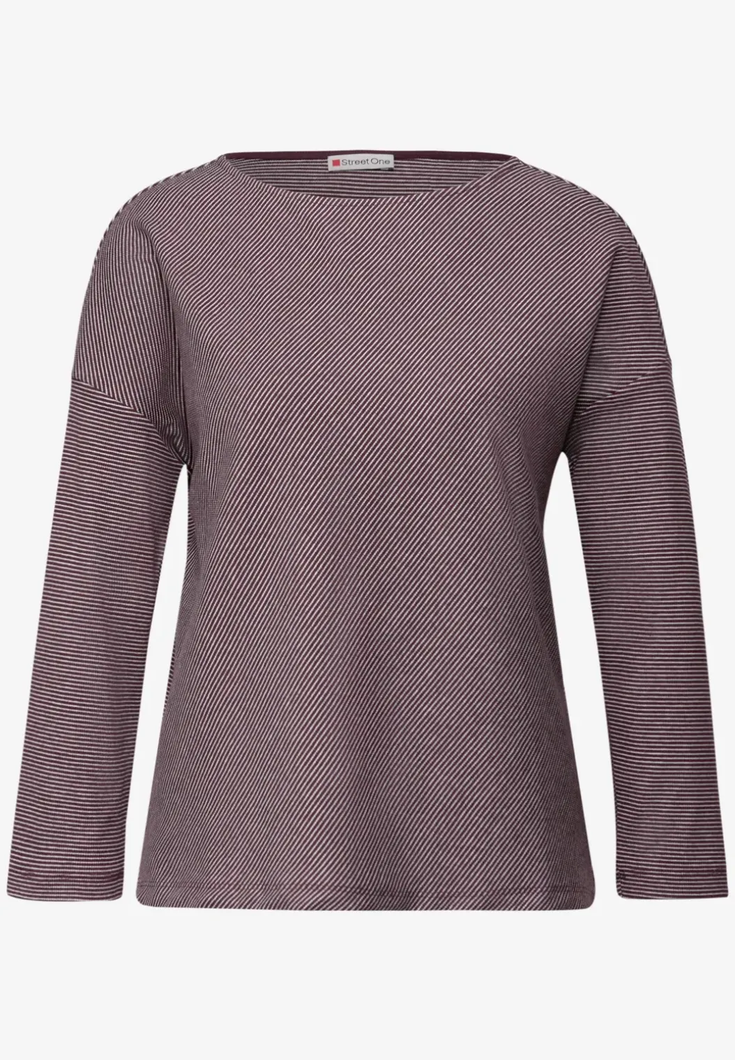 Shirt met geribde structuur