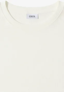 Shirt met geribde structuur