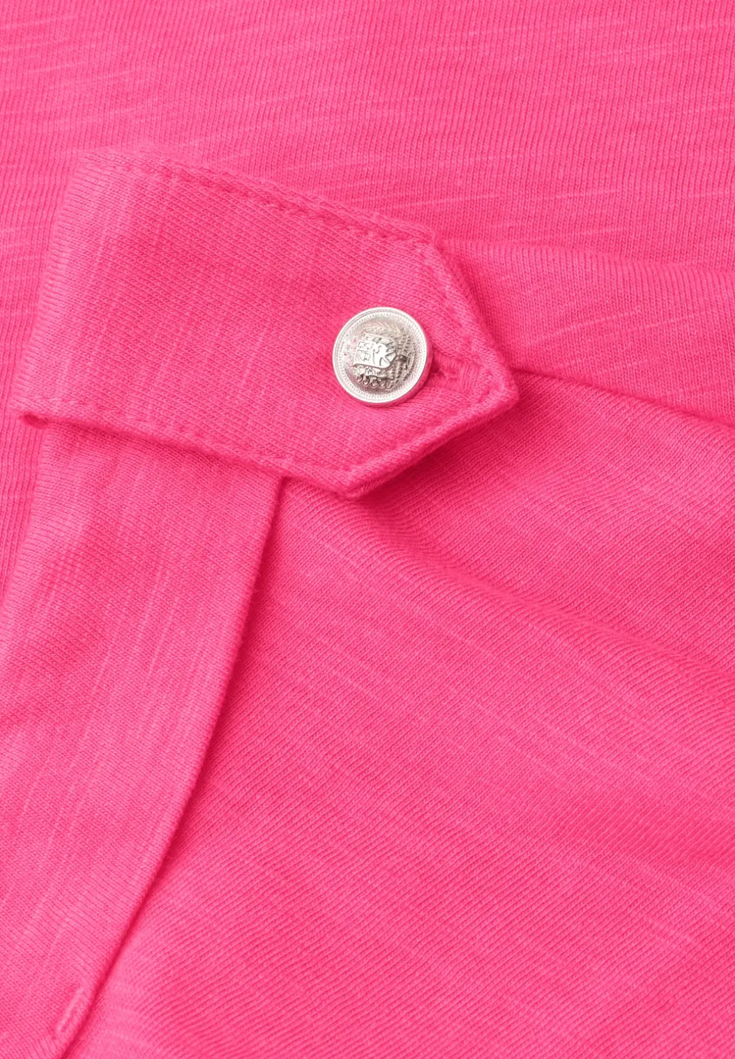 Shirt met gespleten hals en knoopdetails