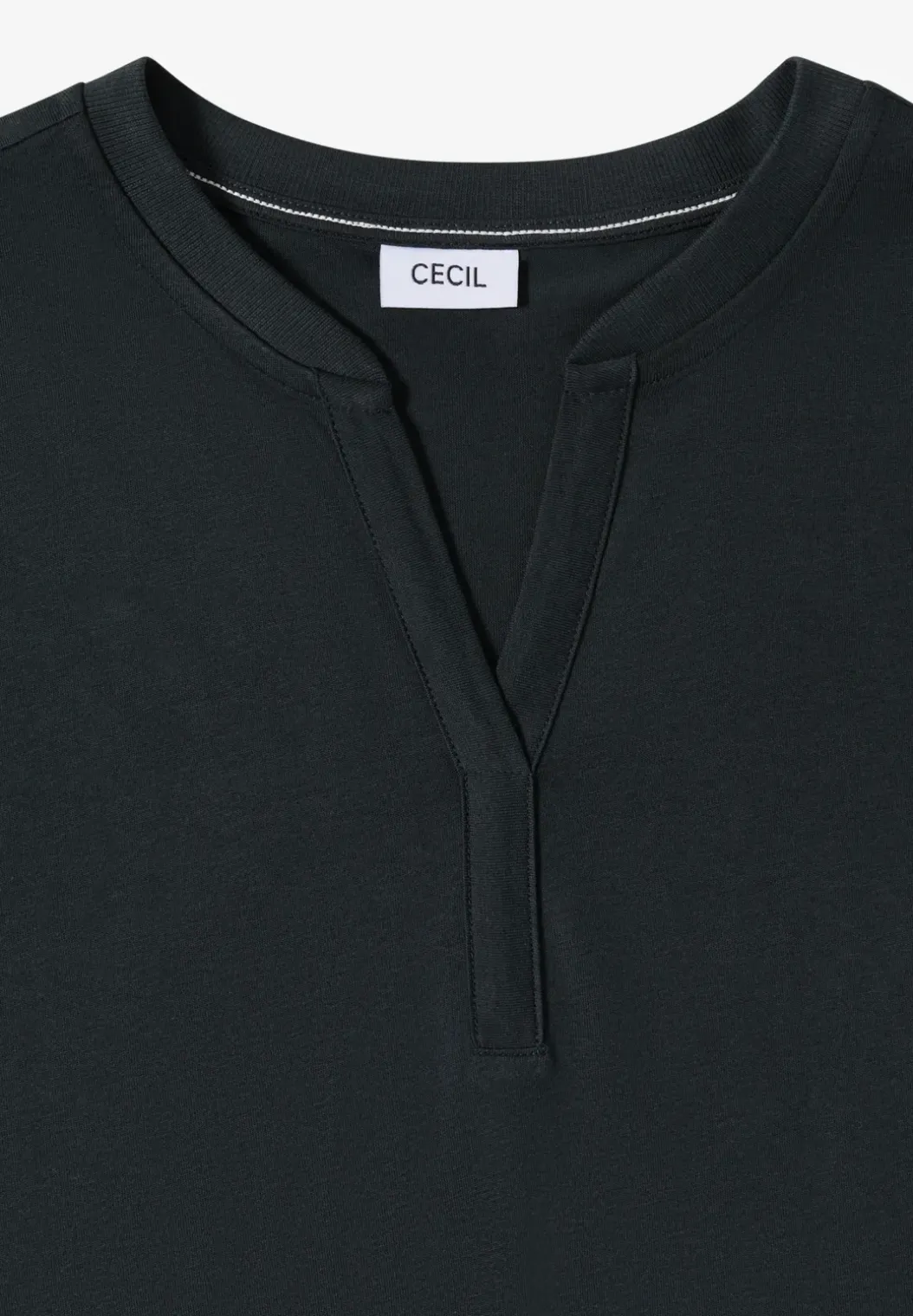 Shirt met gespleten hals in tuniekstijl