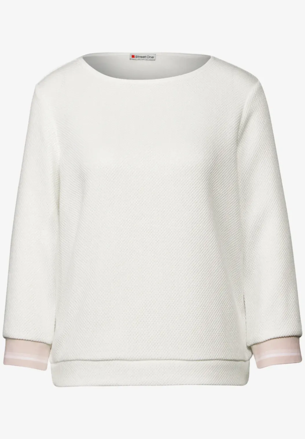 Shirt met gestreepte manchetten