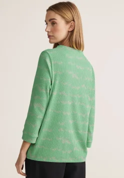 Shirt met gestreepte structuur