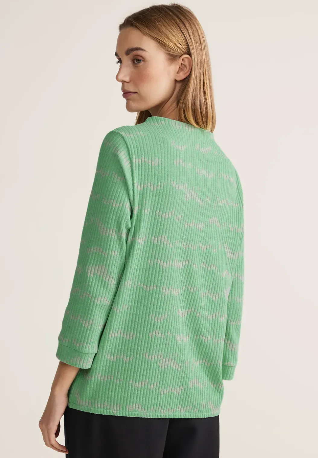 Shirt met gestreepte structuur