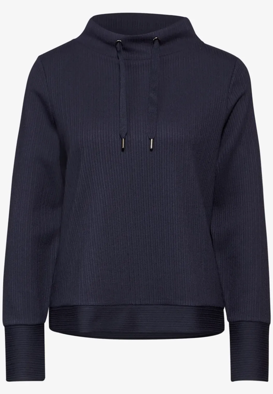Shirt met gestreepte textuur