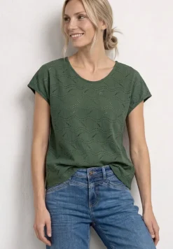 Shirt met gestructureerde mix