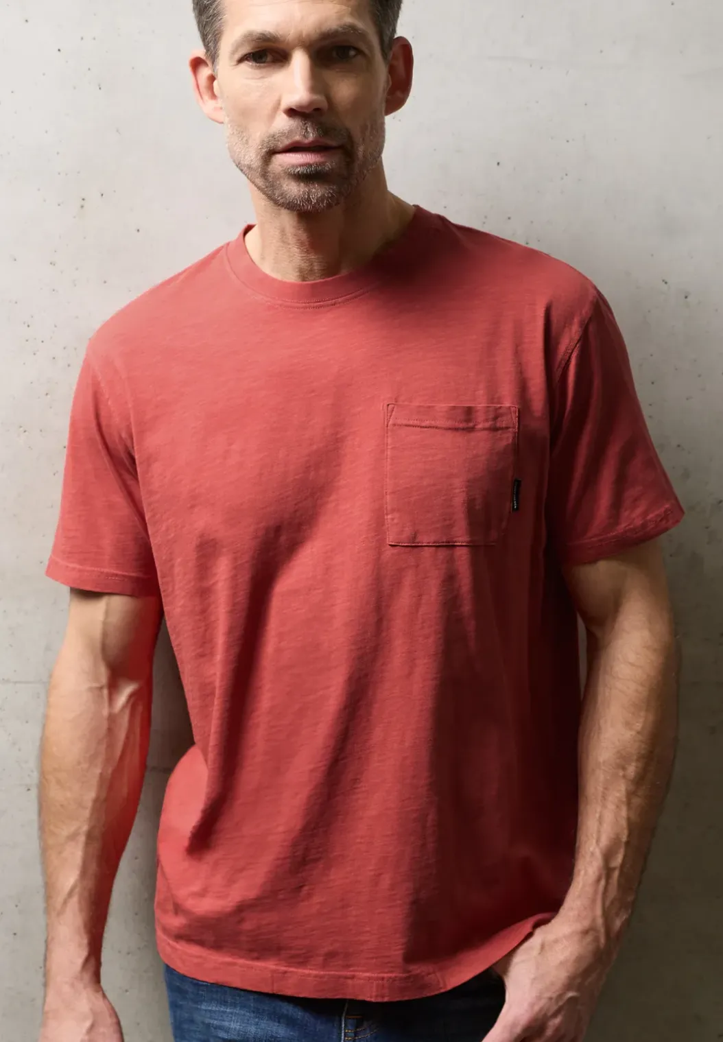 Shirt met gewassen look