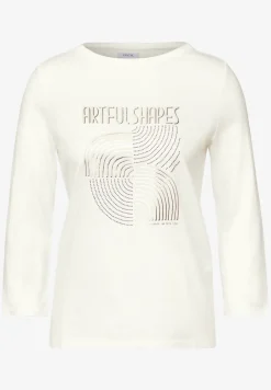 Shirt met glinsterende print