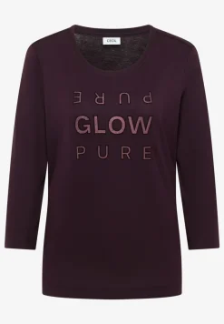 Shirt met glitter tekst