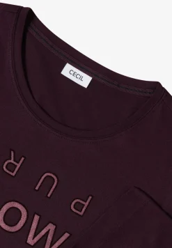 Shirt met glitter tekst