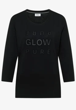 Shirt met glitter tekst