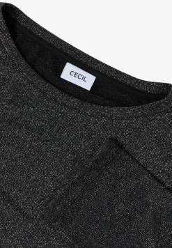 Shirt met glitterdetails