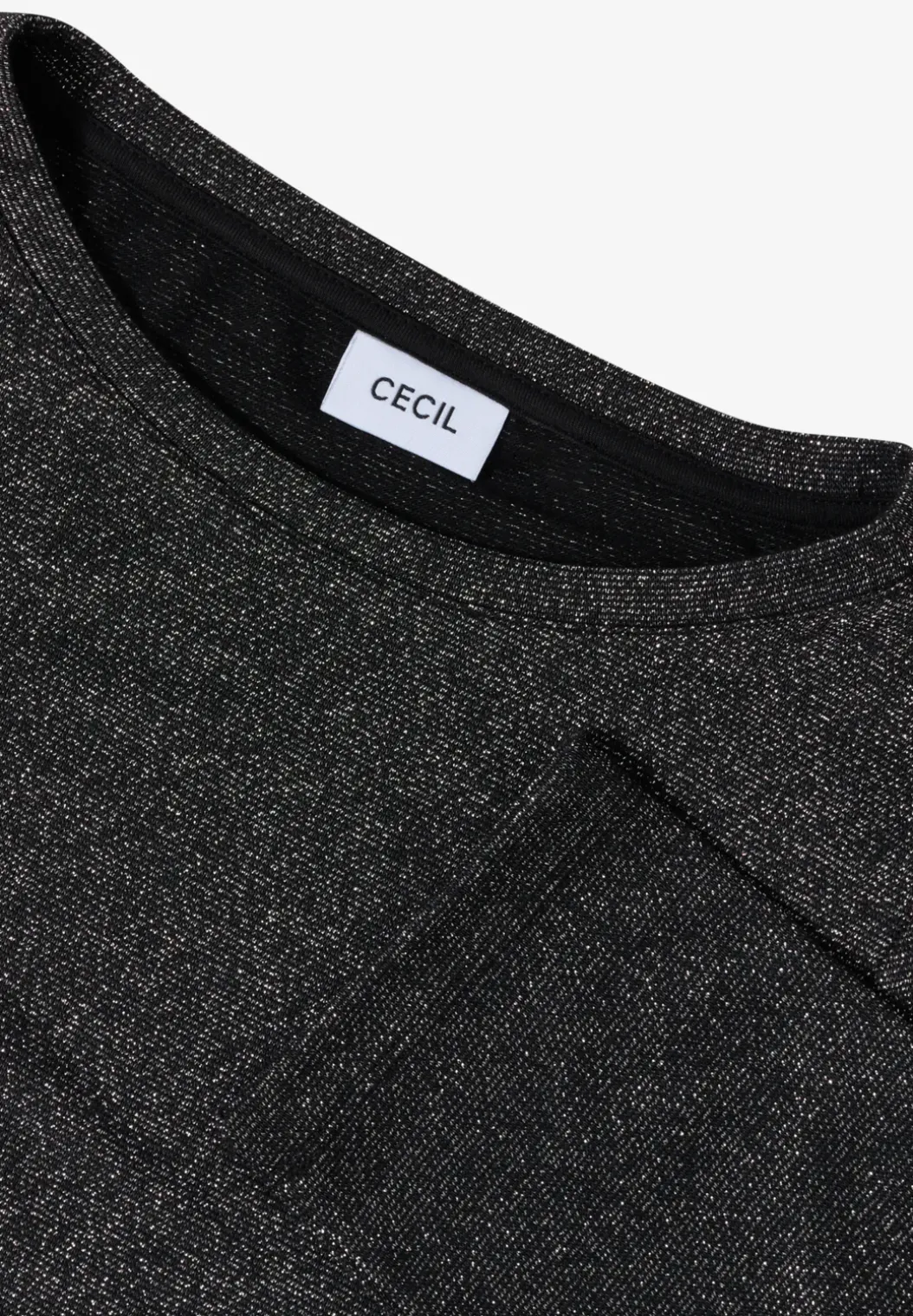 Shirt met glitterdetails