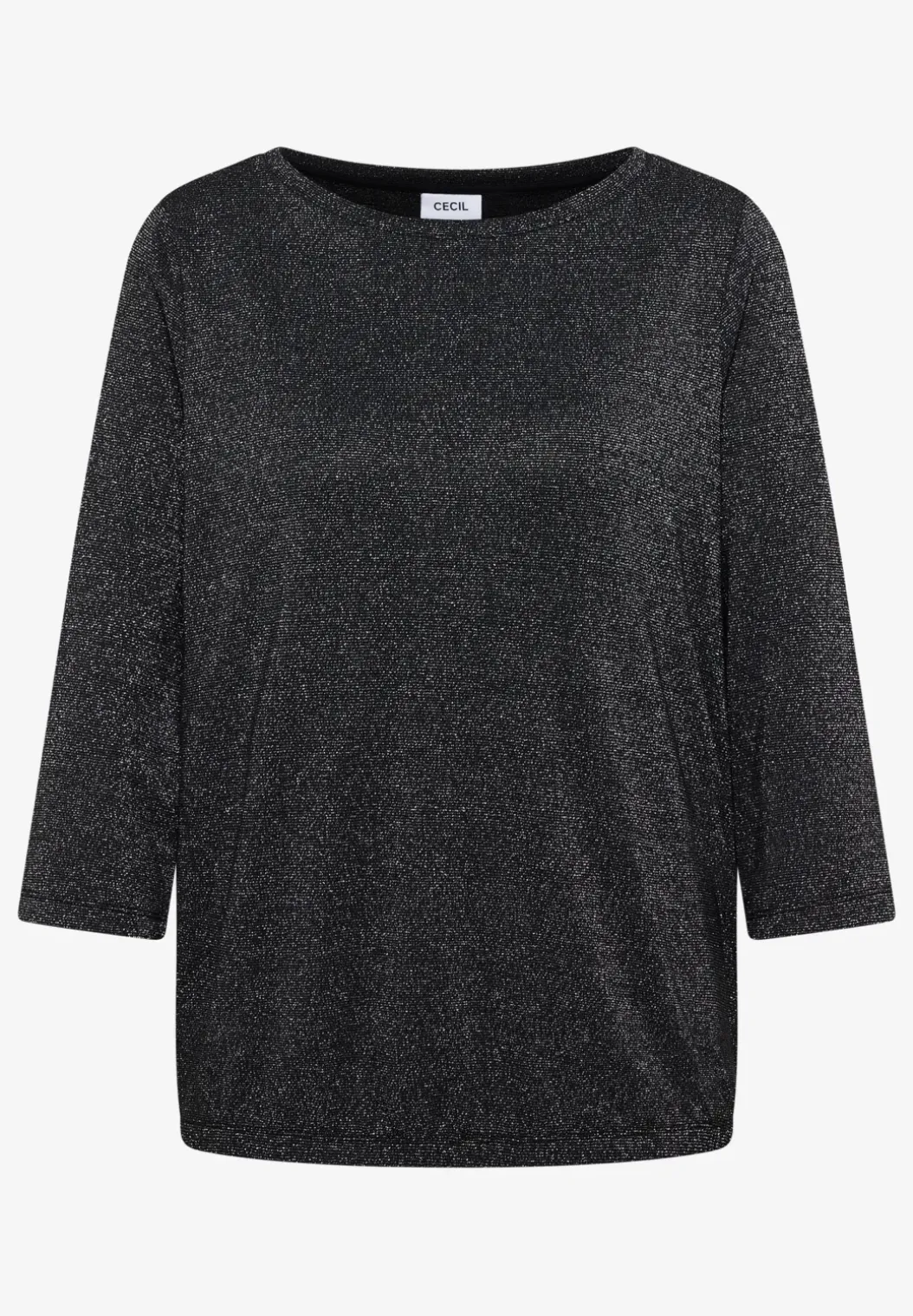 Shirt met glitterdetails