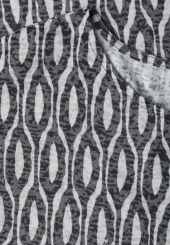 Shirt met hangende schouders in burnout-look