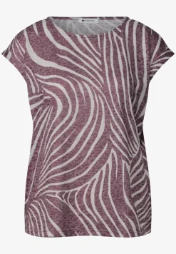 Shirt met hangende schouders in burnout-look