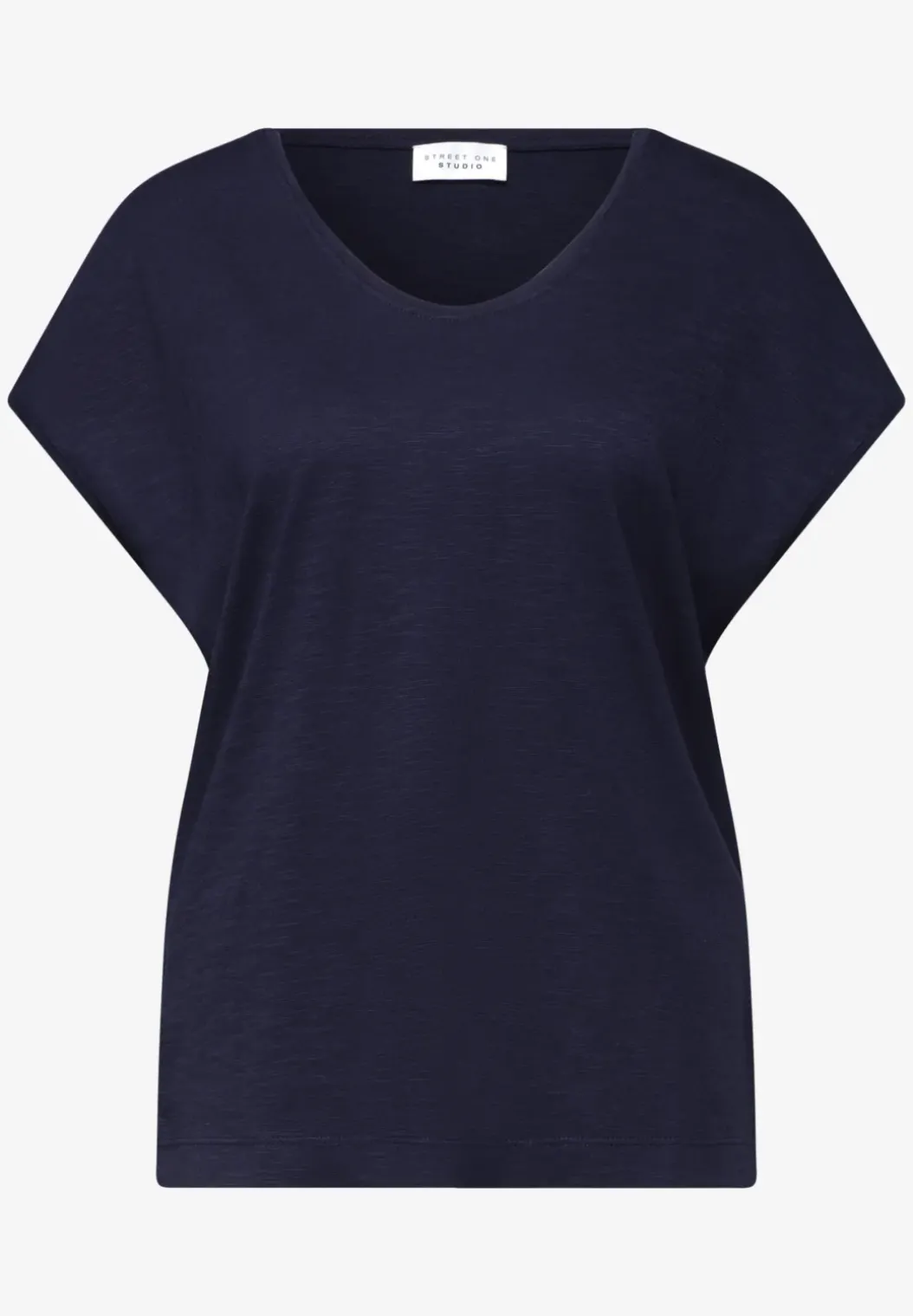 Shirt met hangende schouder in jersey