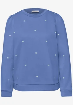 Shirt met hartjesborduursel