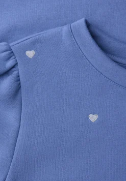 Shirt met hartjesborduursel