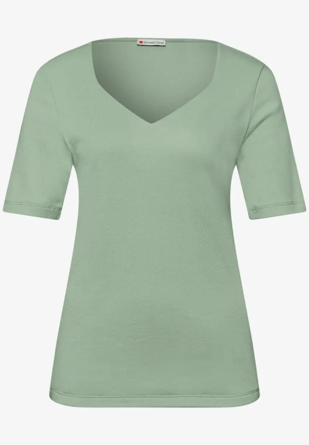 Shirt met hartvormige halslijn in een pak van 2