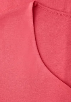 Shirt met hartvormige halslijn