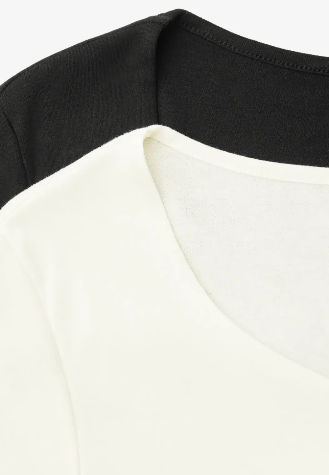 Shirt met hartvormige halslijn in een pak van 2