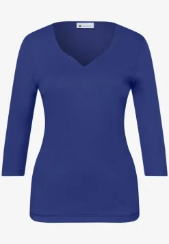 Shirt met hartvormige halslijn