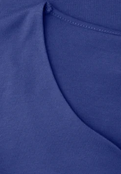 Shirt met hartvormige halslijn