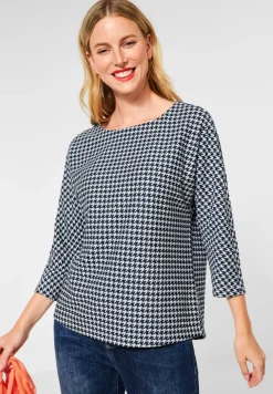 Shirt met jacquard-patroon