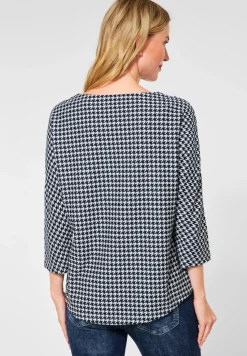 Shirt met jacquard-patroon