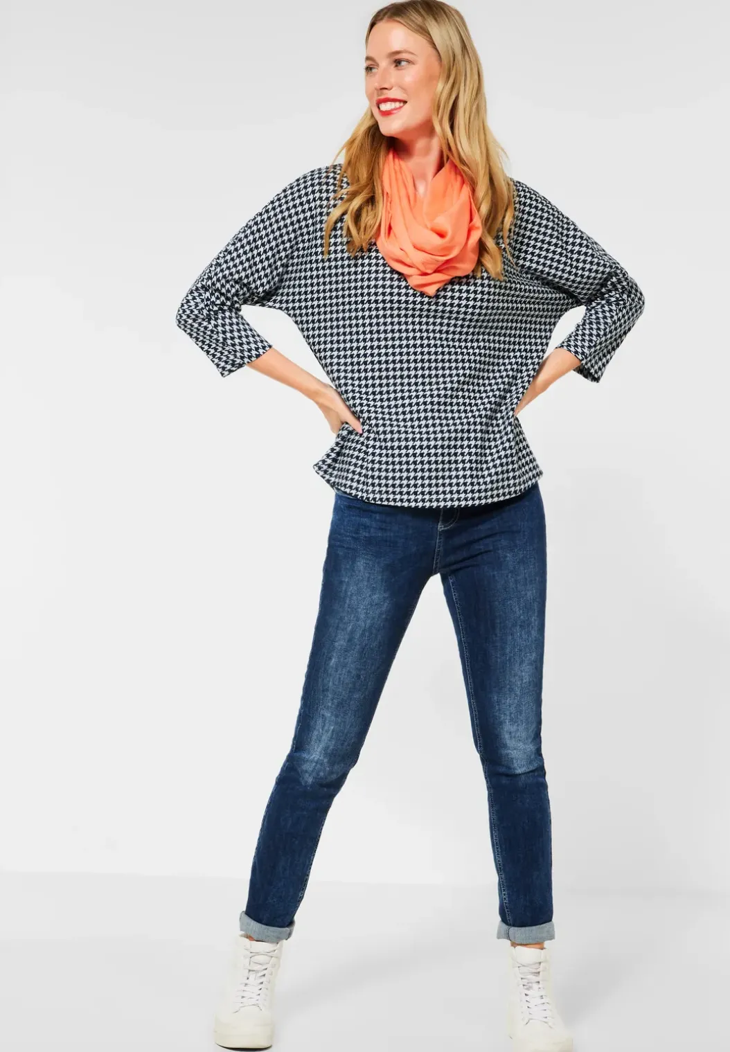 Shirt met jacquard-patroon