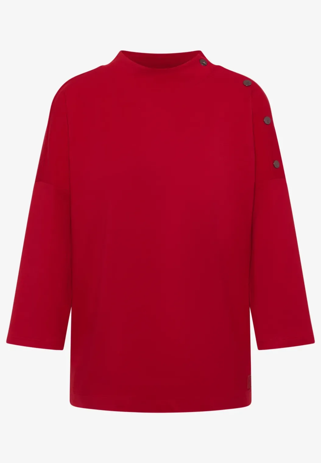 Shirt met knoopdetail