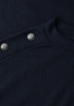 Shirt met knoopdetail