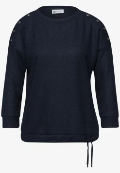 Shirt met knoopdetail