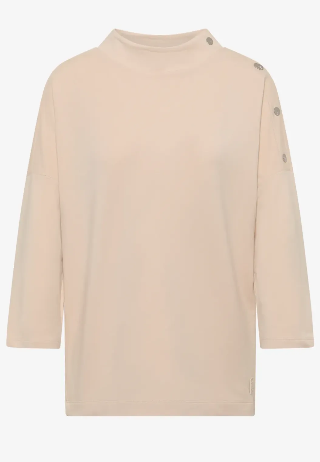 Shirt met knoopdetail