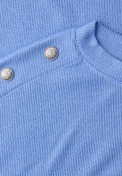 Shirt met knoopdetail