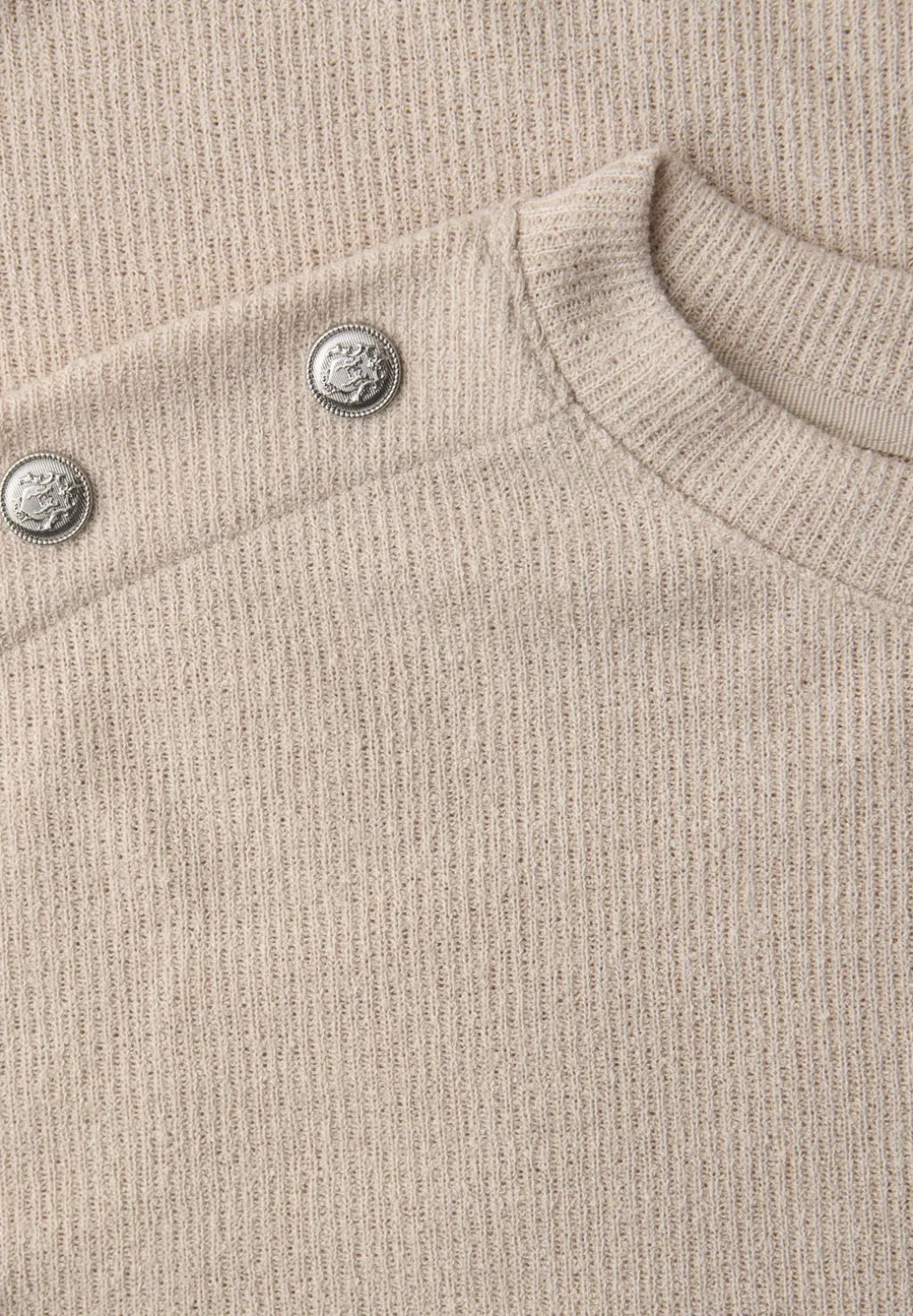 Shirt met knoopdetail