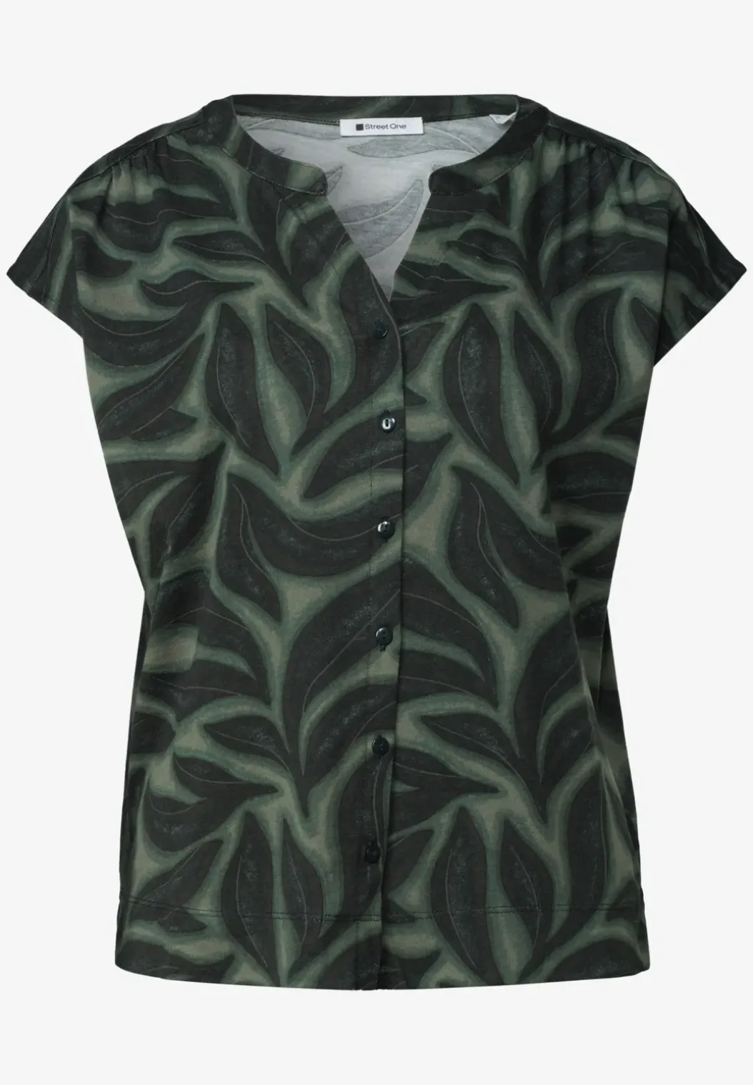 Shirt met knoopsluiting en print